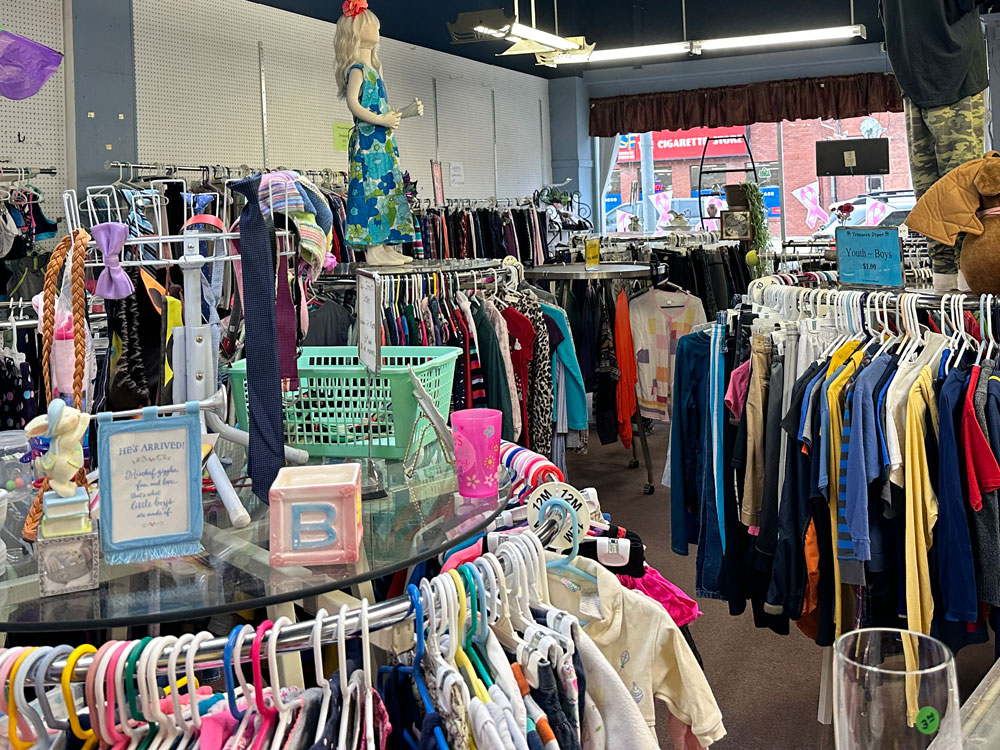 A huge selection of children's clothes